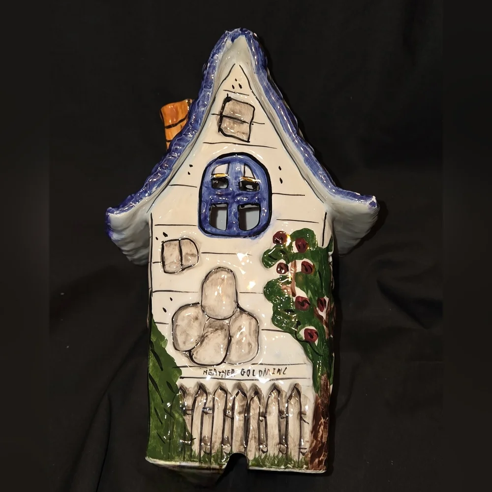 Blue Sky Clayworks Designed by Heather Goldminc Tea Light Candle House